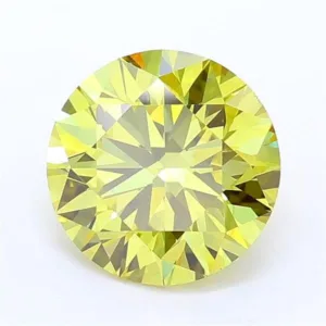 1.48 Carat Round Fancy Yellow VS2 Lab Diamond