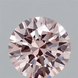 1.5 Carat Round Fancy Intense Pink VS2 Lab Diamond