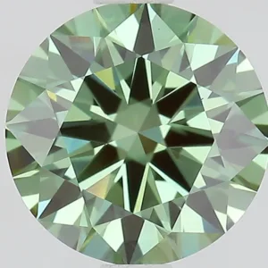 1.5 Carat Round Fancy Vivid Green VS1 Lab Diamond