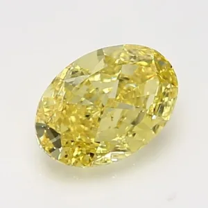 1.51 Carat Oval Yellow VS1 Natural Diamond