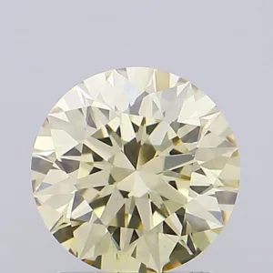1.51 Carat Round Fancy Intense Yellow VS2 Lab Diamond