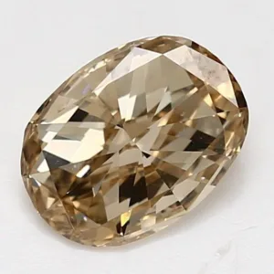 1.52 Carat Oval Fancy Brown Yellow VS2 Natural Diamond