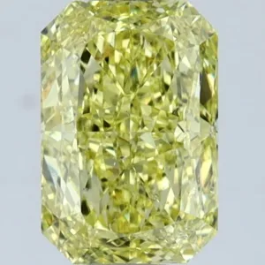 1.52 Carat Radiant Fancy Intense Yellow SI2 Natural Diamond
