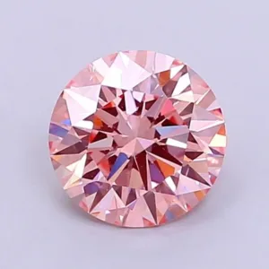 1.52 Carat Round Fancy Intense Pink VS2 Lab Diamond