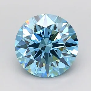 1.53 Carat Round Fancy Vivid Blue VS1 Lab Diamond