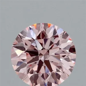 1.54 Carat Round Fancy Intense Pink VS1 Lab Diamond