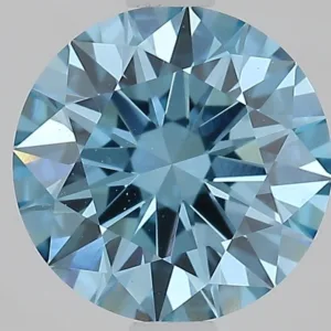 1.58 Carat Round Fancy Vivid Blue VVS2 Lab Diamond