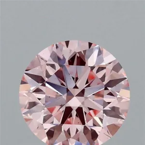1.6 Carat Round Fancy Intense Pink VS2 Lab Diamond