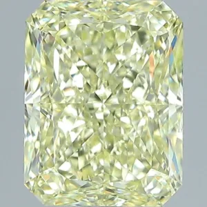 1.61 Carat Radiant Fancy Light Yellow VS1 Natural Diamond