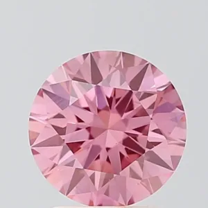 1.62 Carat Round Fancy Vivid Pink VS1 Lab Diamond