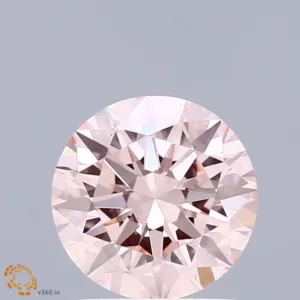 1.64 Carat Round Fancy Intense Pink VS1 Lab Diamond