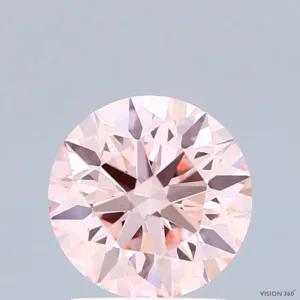 1.64 Carat Round Fancy Intense Pink VS2 Lab Diamond