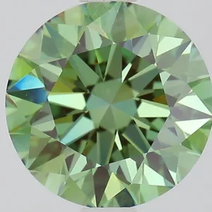 1.64 Carat Round Fancy Vivid Green VVS2 Lab Diamond