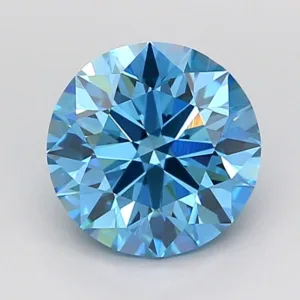 1.71 Carat Round Fancy Vivid Blue VS1 Lab Diamond