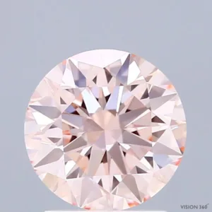 1.77 Carat Round Fancy Intense Pink VVS2 Lab Diamond