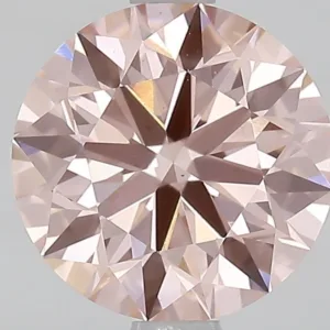 1.79 Carat Round Fancy Intense Pink VS1 Lab Diamond