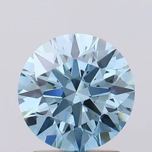 1.84 Carat Round Fancy Vivid Blue VS2 Lab Diamond