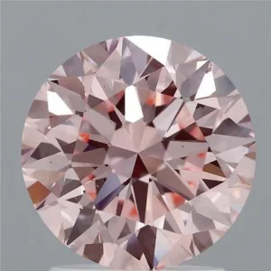 1.94 Carat Round Fancy Intense Pink VS2 Lab Diamond