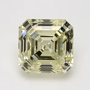 2 Carat Emerald Fancy Yellow VVS2 Natural Diamond