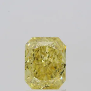 2 Carat Radiant Fancy Yellow VS2 Natural Diamond