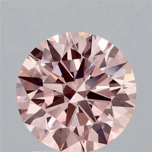 2 Carat Round Fancy Intense Pink VS1 Lab Diamond