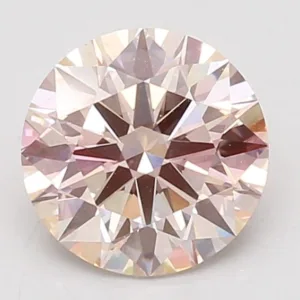 2 Carat Round Fancy Light Pink VS2 Lab Diamond
