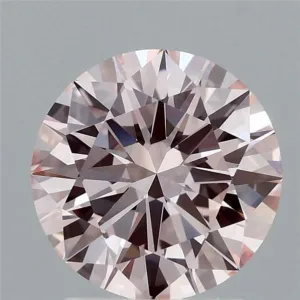 2 Carat Round Fancy Pink VVS2 Lab Diamond