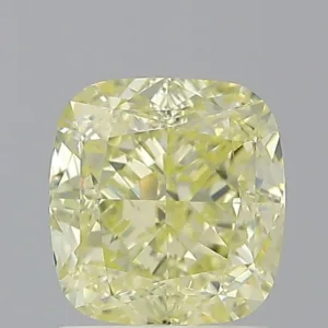 2.01 Carat Cushion Modified Fancy Light Yellow SI1 Natural Diamond