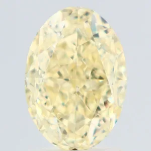 2.01 Carat Oval Fancy Light Yellow VS1 Natural Diamond