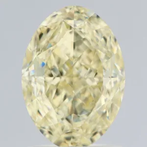 2.01 Carat Oval Fancy Light Yellow VS1 Natural Diamond