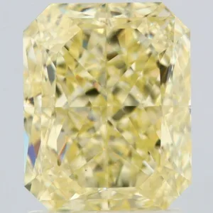 2.01 Carat Radiant Fancy Yellow VS1 Natural Diamond