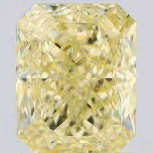 2.01 Carat Radiant Fancy Yellow VS2 Natural Diamond