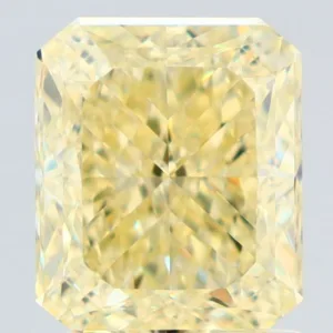 2.01 Carat Radiant Fancy Yellow VVS2 Natural Diamond