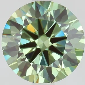 2.01 Carat Round Fancy Vivid Green VS1 Lab Diamond