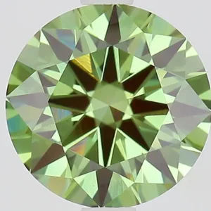 2.01 Carat Round Fancy Vivid Green VS1 Lab Diamond