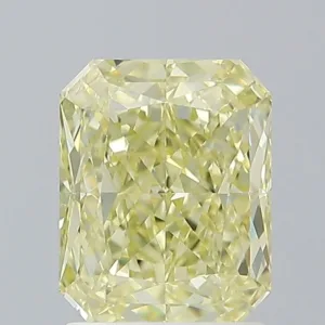 2.02 Carat Radiant Fancy Yellow IF Natural Diamond