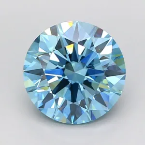 2.02 Carat Round Fancy Vivid Blue VS1 Lab Diamond