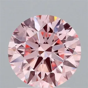 2.03 Carat Round Fancy Intense Pink VS1 Lab Diamond