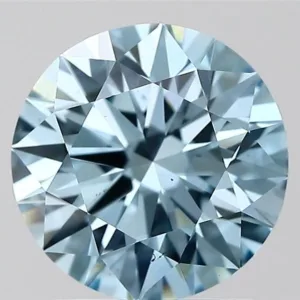 2.03 Carat Round Fancy Vivid Blue VS2 Lab Diamond