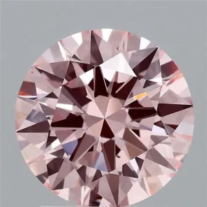 2.03 Carat Round Fancy Vivid Pink VVS2 Lab Diamond