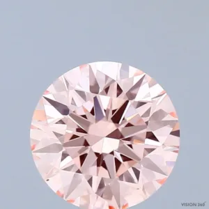 2.04 Carat Round Fancy Intense Pink VS2 Lab Diamond