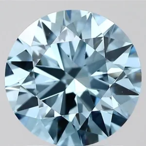 2.04 Carat Round Fancy Vivid Blue VS1 Lab Diamond