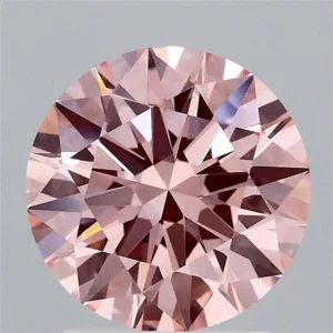 2.04 Carat Round Fancy Vivid Pink VS1 Lab Diamond