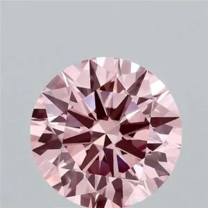2.04 Carat Round Fancy Vivid Pink VS1 Lab Diamond