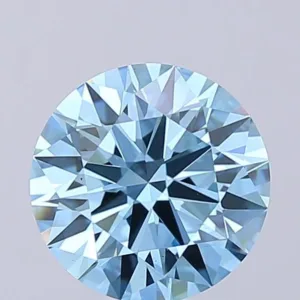 2.05 Carat Round Fancy Vivid Blue VS1 Lab Diamond