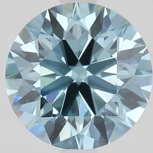 2.05 Carat Round Fancy Vivid Blue VVS2 Lab Diamond