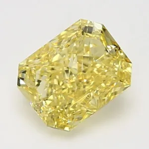 2.06 Carat Radiant Yellow Natural Diamond