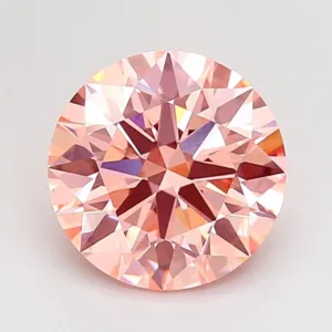 2.06 Carat Round Fancy Intense Pink VS1 Lab Diamond