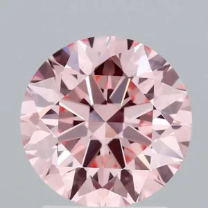 2.06 Carat Round Fancy Intense Pink VS2 Lab Diamond