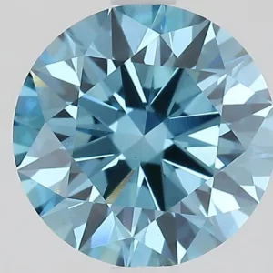 2.06 Carat Round Fancy Vivid Blue VVS2 Lab Diamond